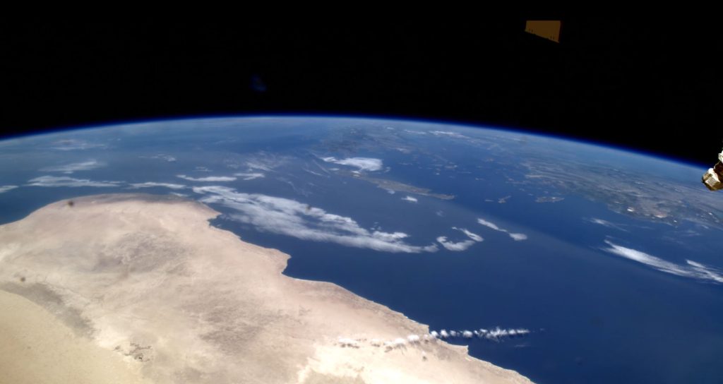 La terre depuis la station spatiale internationale