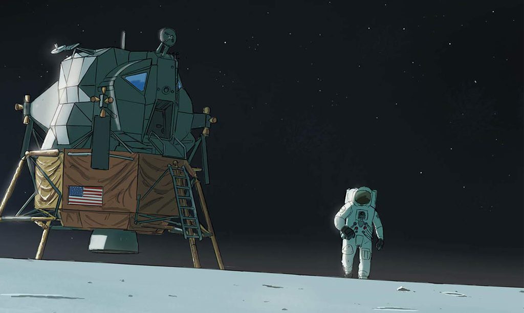 Premiers Pas de l'Homme Sur la Lune