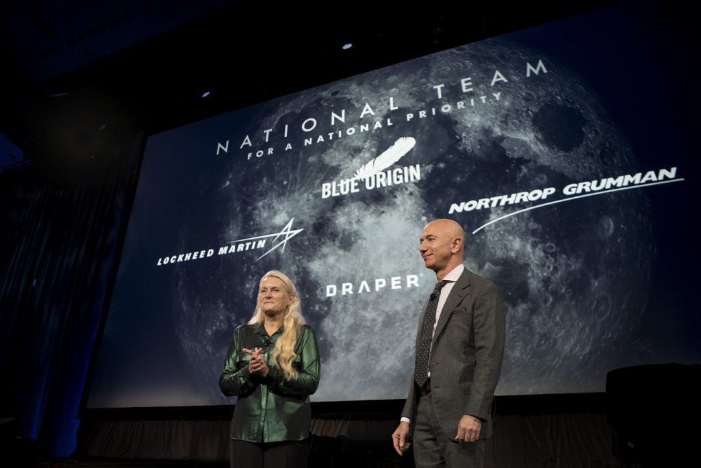 L'équipe nationale de Blue Origin pour se poser sur la Lune