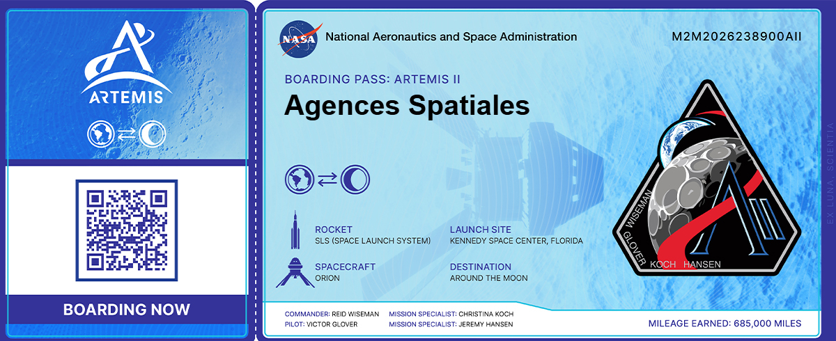 La carte d’embarquement d'Agences-Spatiales.fr