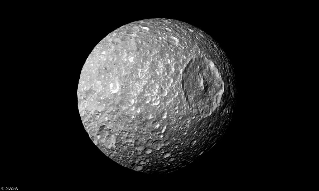 Mimas imagé par Cassini (NASA)