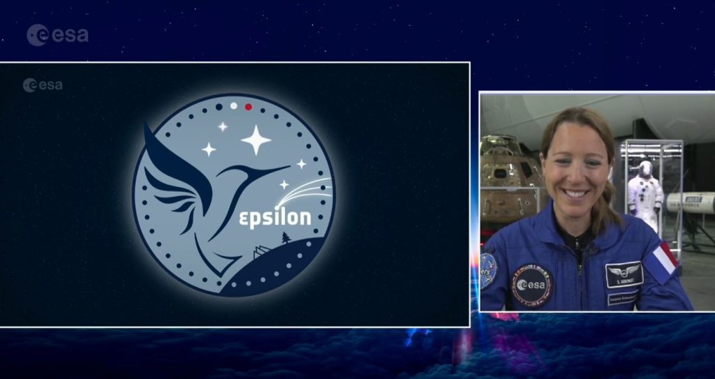 Sophie Adenot présente la mission Epsilon et son patch