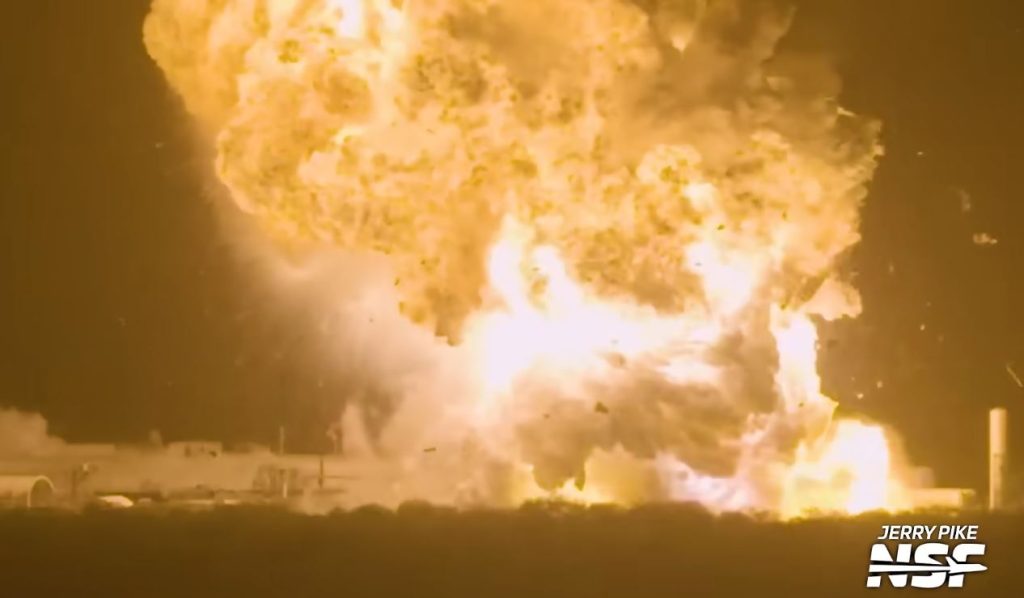 Explosion du Starship