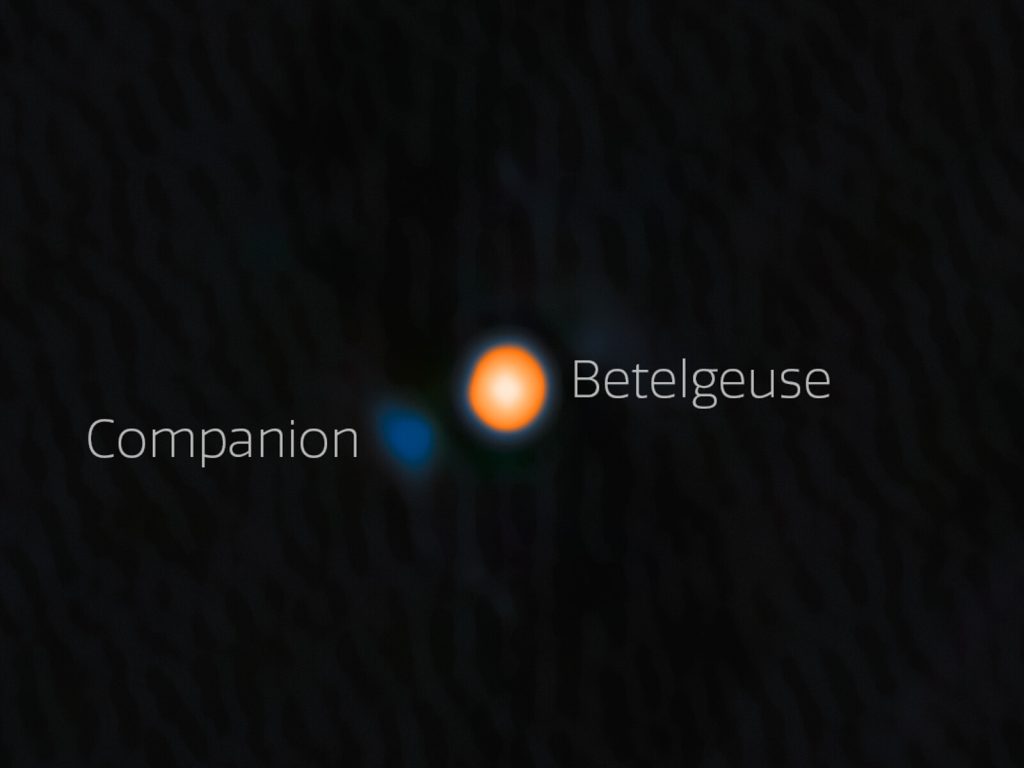 Première observation du compagnon stellaire de Bételgeuse