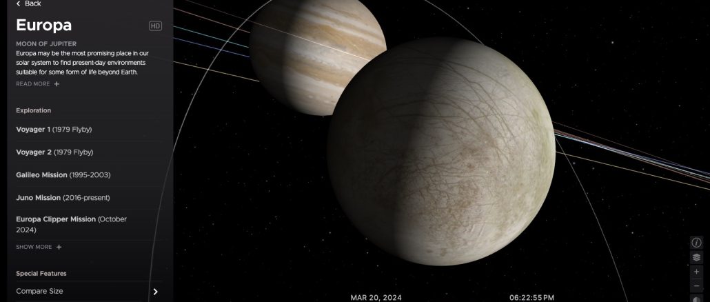 Explorez le système solaire avec NASA's Eyes