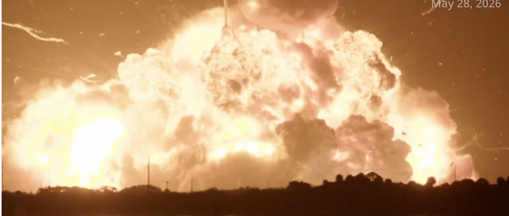 Explosion du lanceur New Glenn de Blue Origin lors d'un test au sol sur le complexe LC-36 en Floride
