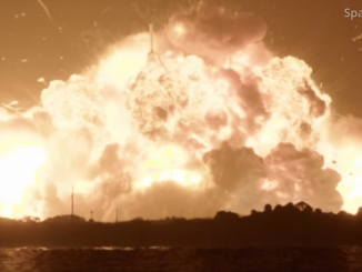 Explosion du lanceur New Glenn de Blue Origin lors d'un test au sol sur le complexe LC-36 en Floride